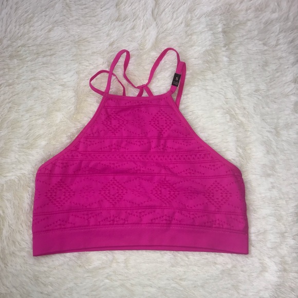Victoria Secret hot pink bralette Aztec print S - Picture 2 of 5